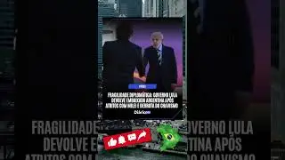 FRAGILIDADE DIPLOM&Aacute;TICA  GOVERNO LULA DEVOLVE EMBAIXADA ARGENTINA APOS ATRITOS COM MILEI E DERROTA D