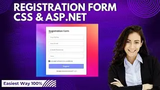 Create Registration Form For Any Student Project with CSS in Asp.Net | Hindi | Signup Form