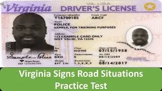 Virginia Signs Road Situations Practice Test
