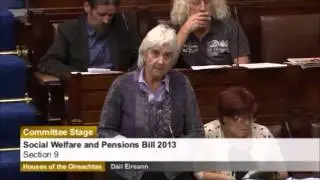 25 October Maureen O'Sullivan TD on Social Welfare & Pensions 2013 Amendments