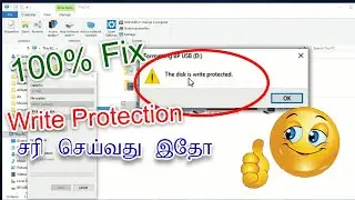 Disk is Write protected pendrive how to format in tamil|How To Fix Disk Write Protection Error tamil