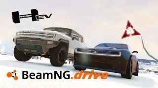 NEW Dodge Charger EV And GMC Hummer EV BeamNG Drive Mods!