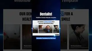 Webflow Template For Dentist Website - Dentalist