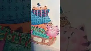 #раскраскидлявзрослых #coloringpages #творчество #coloringbook #christmas #coloringchannel #котики