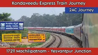 Kondaveedu Express Train Journey | BZA - YPR | 17211 | 2AC | Winter Train Journey | Indian Railways