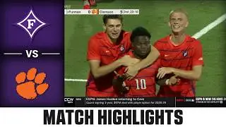 Furman vs. Clemson Match Highlights | 2026 ACC Men's Soccer