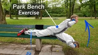 Parkbank R&uuml;ckentraining - 3 Bodyweight-&Uuml;bungen f&uuml;r L&auml;ufer und Outdoor Fitness (Hyperextension)