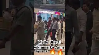 Bhatti Vikramarka Deputy Chief Minister of Telangana at Airport #yt #duptycm #congress#shorts#trolls