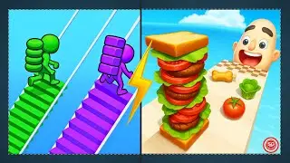 Bridge Race vs Sandwich Runner &ndash; Fun VS Gameplay | Shahin Gaming
