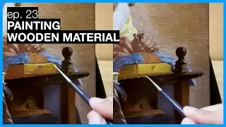 Vermeer Copy: The Lacemaker - Ep. 23: Painting Wooden Material By Scumbling Yellow Ochre