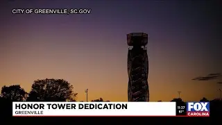 Crews prepare Greenville Honor Tower for upcoming dedication