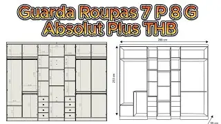 Guarda Roupas 7 P 8 G Absolut Plus THB#montagem #guardaroupas #passofundo #riograndedosul #thb