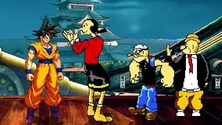 Goku Vs. Popeye - Iconic spinach powered sailor man