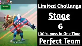 Lords mobile Bloodlust limited challenge stage 6|Grim Wolf limited challenge stage 6|Fenrir stage 6