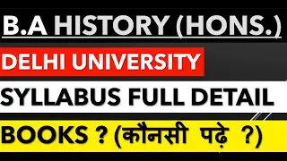 HISTORY Honours syllabus first year  DU HISTORY Honours cbcs   semester system delhi university