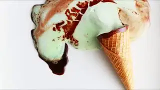 how ice cream melting| Slow motion