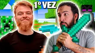 MINHA PRIMEIRA VEZ NO MINECRAFT! - SER&Aacute; que eu SOBREVIVO? ft @kzarin