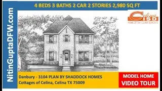 Shaddock Homes at Cottages of Celina in Celina TX | Danbury Plan 3104 Video Tour | Celina Home Tour