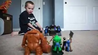 Imaginext Batman Remote Controlled Robot in action with a review!