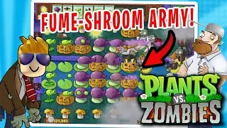 Plant Vs Zombies PC Gameplay - Crazy Dave Challenge - Fume Shroom, Plantern, Pea shooter