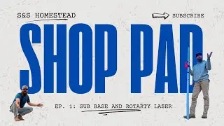 Shop Pad EP. 1!! How to use a JOHNSON ROTARY LASER. Step by Step!  #diyshop #landprep  #rotarylaser