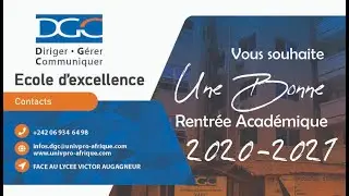 DGC Rentrée Académique 2020 2021
