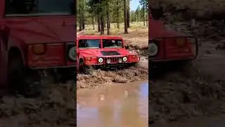 hummerh1 off road drive #hummer #h1 #mudding #fording #goodyear #wrangler #38s #adventure #4x4 #1k