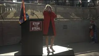 AZ GOP Chair Kelli Ward speaks at Phoenix election results opposition rally - December 19, 2020