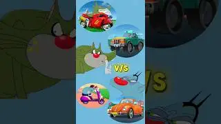 Who has the best vehicles collection's Oggy and Jack #Shorts