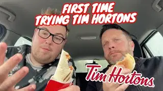 FOOD REVIEW AT TIM HORTONS FOR THE FIRST TIME!