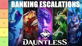 Ranking all Escalations in Dauntless!