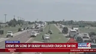 Fatal wreck shuts down eastbound lanes on I-44 in SW Oklahoma City