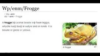 Frogge Wikipedia entry