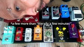 Pedalboard - Fnord fuzz / valve distortion /clean  boost / tremolo / reverb / delay / treble boost