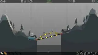 Poly Bridge 1-4 Slanted Bridge (HIGH RANK SOLUTION)