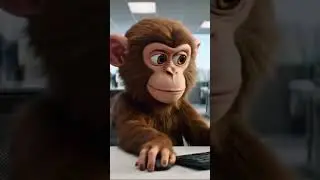 Что происходит с обезьянами?? #veo3 #ai #monkey