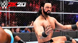 Drew McIntyre vs Keith Lee - Steel Cage Match-WWE2K20-GAMEPALY- fastlane 2020