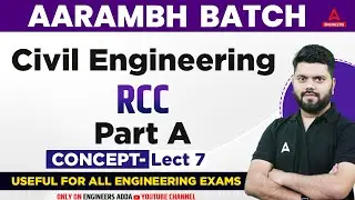 RCC Design Civil Engineering | SSC JE Civil Engineering Concepts #7 | SSC JE 2023 Aarambh Batch
