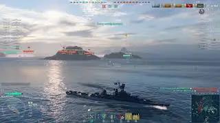 World of warships random battle gameplay with MONTCALM