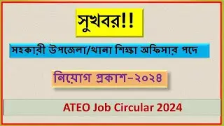 ATEO JOB CIRCULAR 2024 || সহকারী উপজেলা/থানা শিক্ষা অফিসার নিয়োগ বিজ্ঞপ্তি ২০২৪|| নতুন নিয়োগ ||