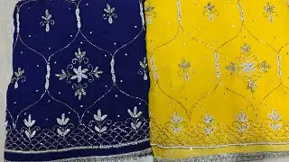 Heavy hand work mein fancy suit 🌹🌹 ORDER NO 9416283081