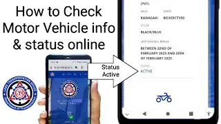 how to check motor vehicle information & status online LTO LTMS portal