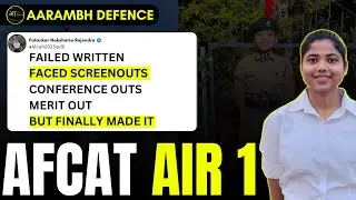AFCAT Air 1: Aarambh Defence Student Nakshatra&rsquo;s Failure to Success Journey