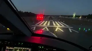 PC-12 NGX Dusk landing