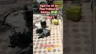 #Tata Tigor Car AC Air problem and Car AC Cooling problem #Genuine work #Car Service And AC Gas Fill