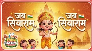 🌼 जय सियाराम | Kids Bhakti Song 🎵 | Ram Lalla Cartoon | Galaxy Toon Stories 🌈