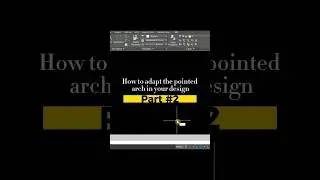 How to adapt the pointed arch in your design.|Part 2| Three-centered Arch #youtube #shorts