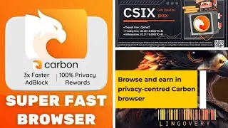 Carbon Browser, 💪 3x faster, 100% privacy, AdBlock, fastest web3, csix, privacy, Multichain wallet