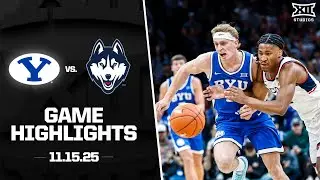 #7 BYU vs. #3 UConn Game Highlights | 2025-26 Big 12 Men&rsquo;s Basketball