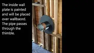 Install Woodstove & Metal Chimney through the Wall